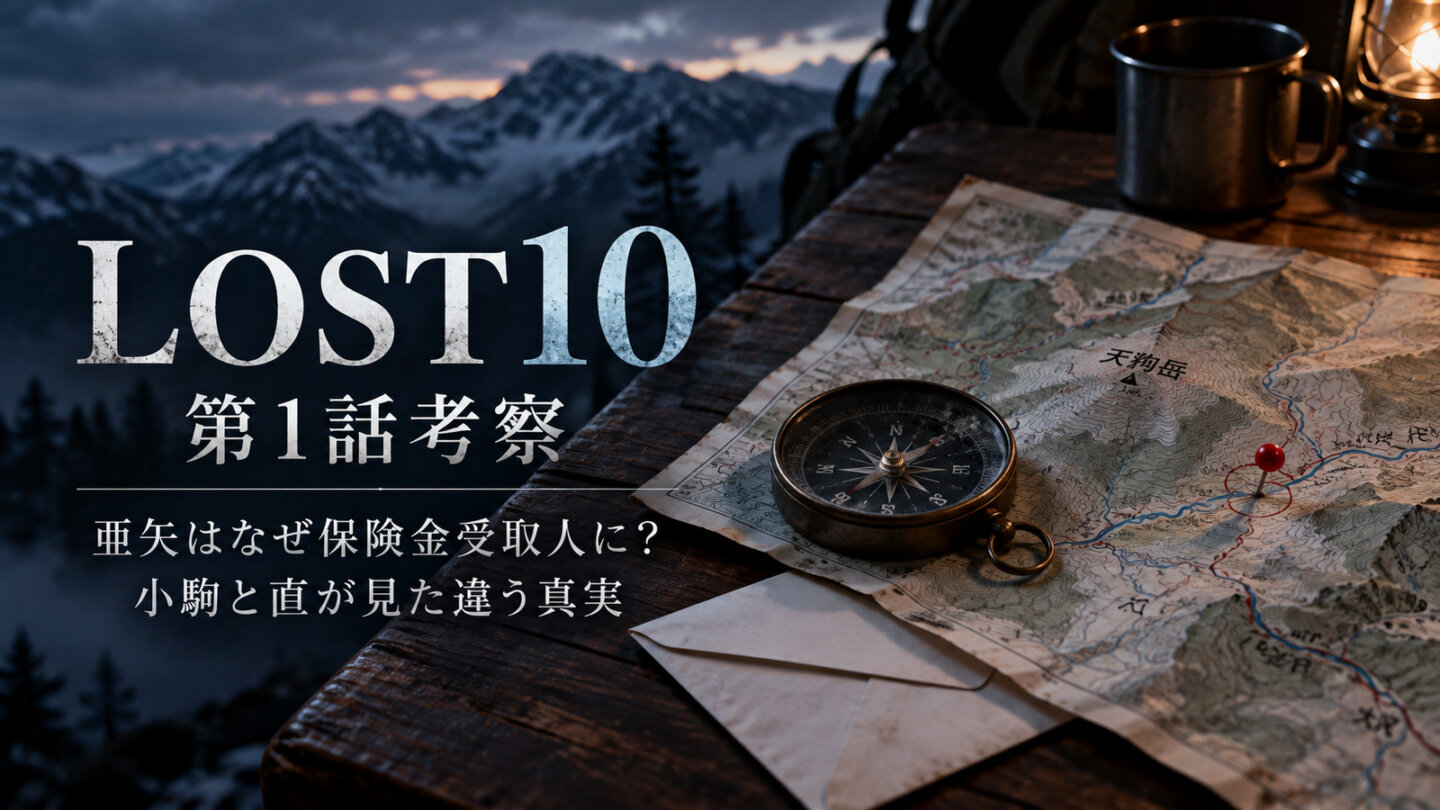 『LOST10』第1話考察｜亜矢はなぜ保険金受取人に？小駒と直が見た違う真実