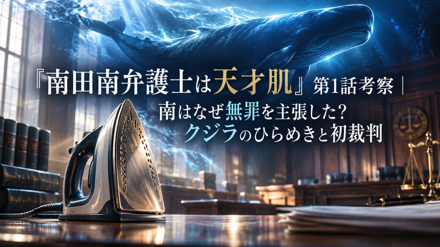 『南田南弁護士は天才肌』第1話考察｜南はなぜ無罪を主張した？クジラのひらめきと初裁判