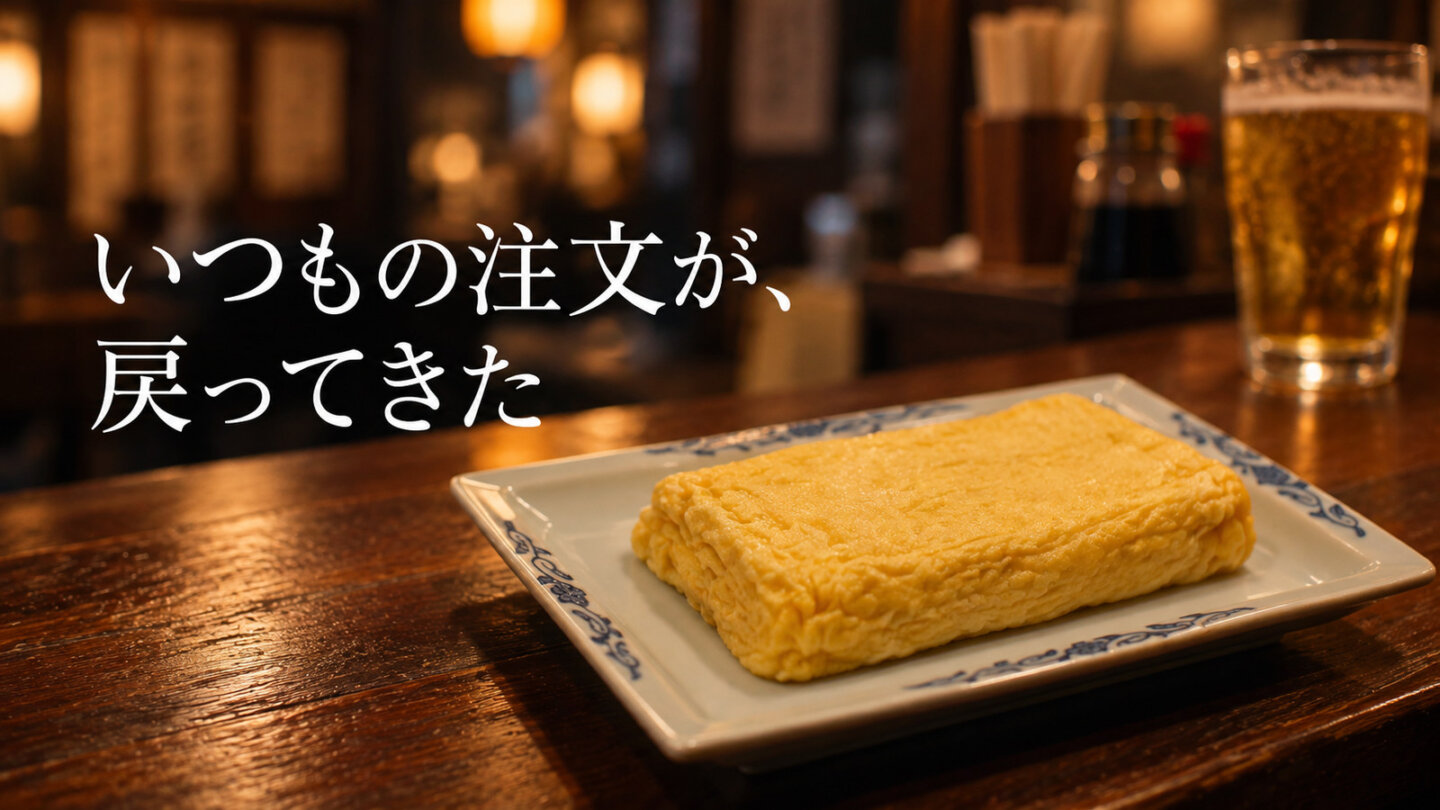 深夜食堂6 第1話 スライド6 深夜食堂6第1話・小寿々が頼む甘い卵焼き