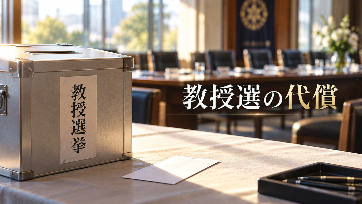 『白い巨塔』東教授と財前五郎の権力争いを象徴する教授選挙の投票箱
